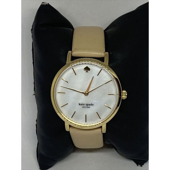 Kate Spade New York Metro 0073 Women Beige Leather Analog Dial Wrist Watch MP653 main image 11